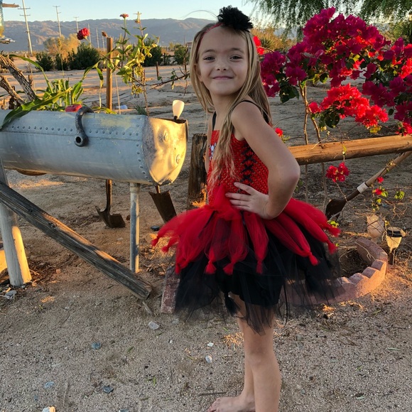 Red and Black Pirate Tutu Dress - Picture 8 of 8